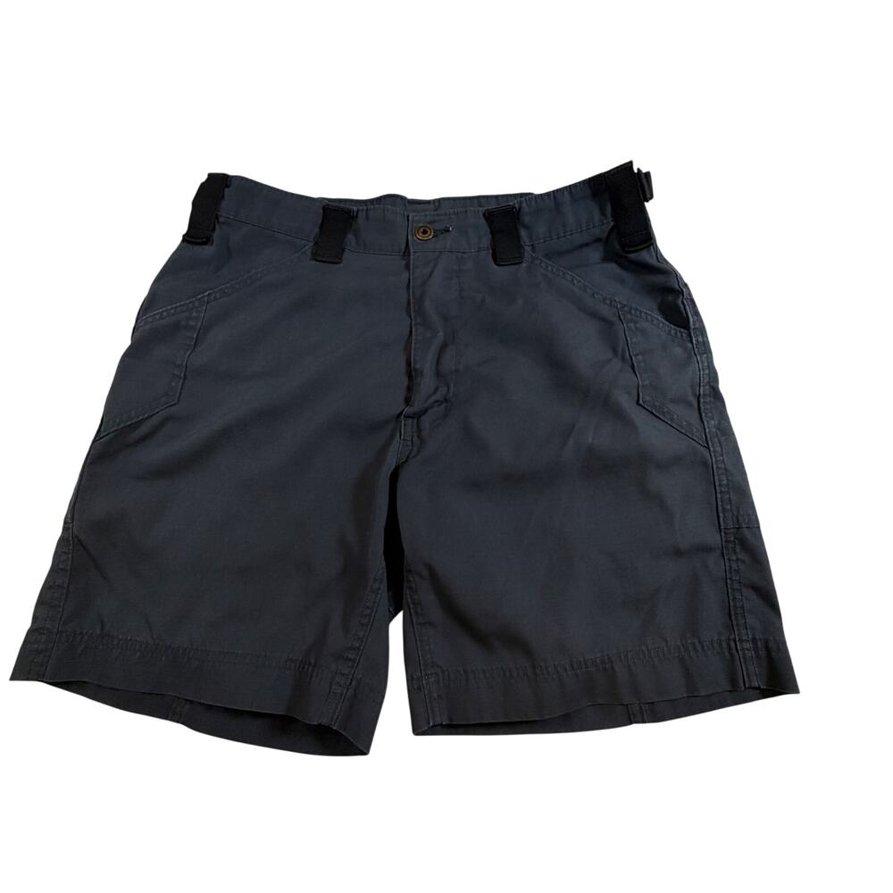 Kitanica Mens Rugged Ripstop Dark Gray Cargo Shorts 8in Inseam USA Made Size 32